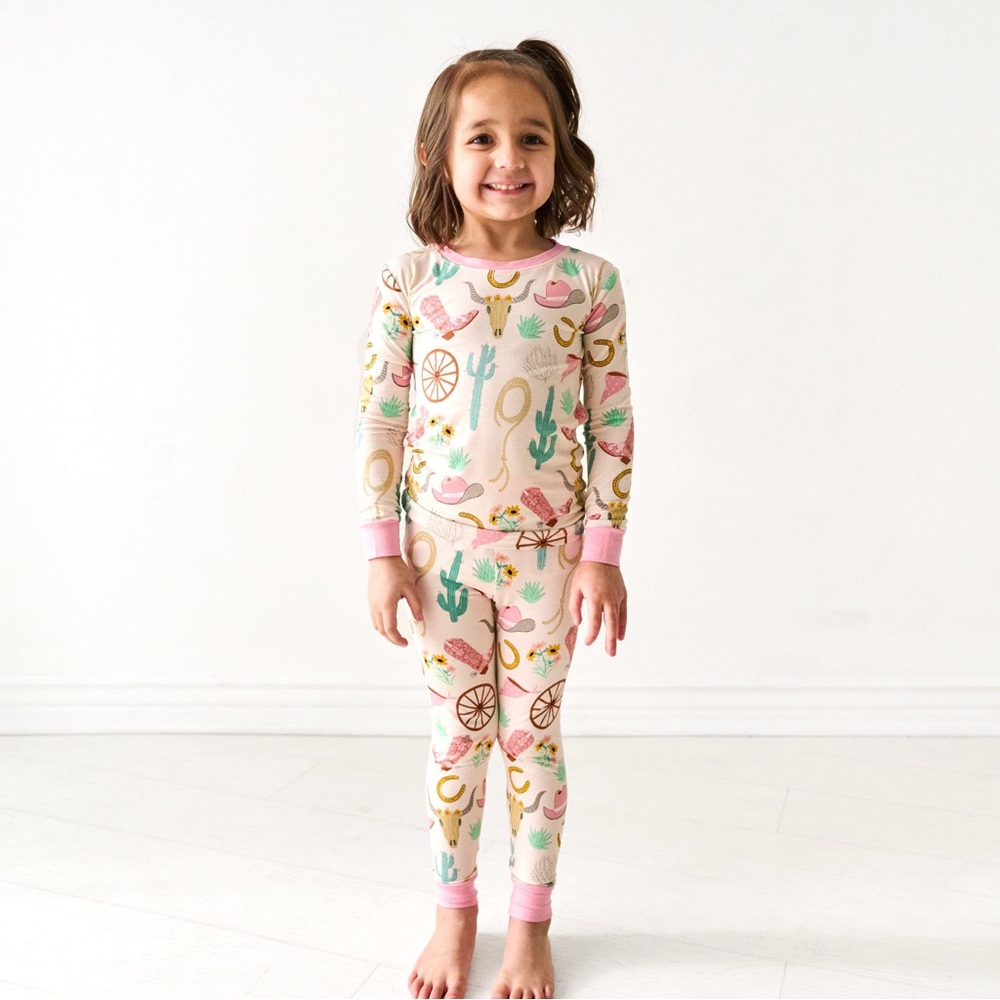 Little Sleepies - Pink Ready To Rodeo - Two-Piece Pajama Set - 3T
